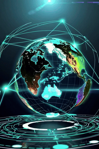 Earth's High-Tech Visualization - SaltGIS geospatial technology representation